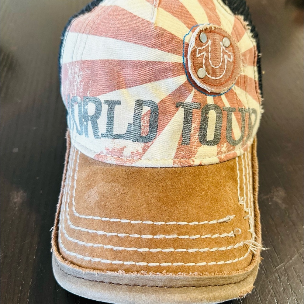 True Religion Factory Distressed World Tour Cap